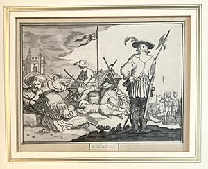 Framed antique drawing | Allegory of the month of June, ca. 1780, 1 p.