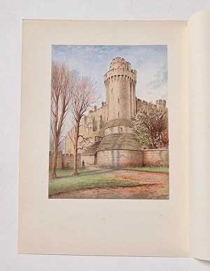 Warwick Castle (1930 Illustration Colour Print)