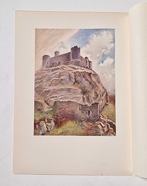 Harlech Castle (1930 Illustration Colour Print)