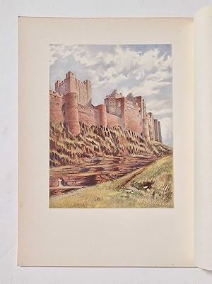 Bamburgh Castle (1930 Illustration Colour Print)