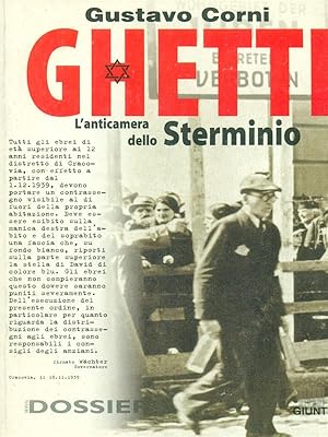 Bild des Verkufers fr Ghetti, l'anticamera dello sterminio zum Verkauf von Librodifaccia