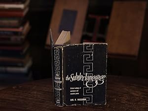 Seller image for The Subtler Language, Earl R. Wasserman, First Edition, 1959, First Edition, Dus for sale by SweeneySells