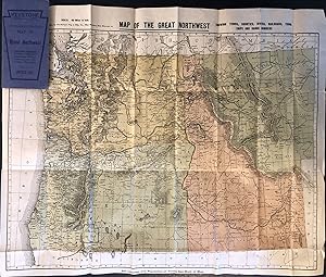 [Pocket Map] Keystone Trade Mark Up-To-Date Indexed Map of Great Northwest Showing Counties, Citi...