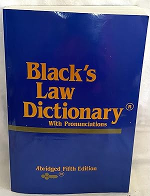 Immagine del venditore per Black's Law Dictionary With Pronunciations, Abridged Fifth Edition venduto da The BookChase