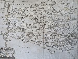 Macedonia Balkans Thessaly Adriatic & Aegean Seas 1694 Mosting map