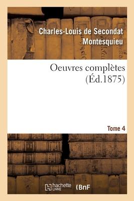 Image du vendeur pour Oeuvres Completes. Tome 4 mis en vente par moluna