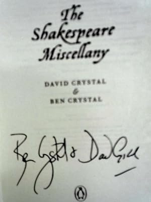 Imagen del vendedor de The Shakespeare Miscellany a la venta por World of Rare Books