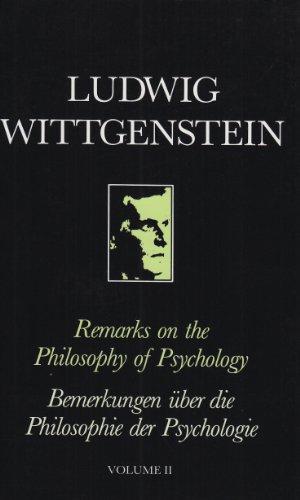 Seller image for Remarks on the Philosophy of Psychology, Volume II: 2 for sale by WeBuyBooks
