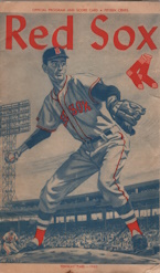 Red Sox. Official Program and Score card. 1960
