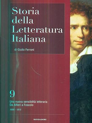 Bild des Verkufers fr Storia della letteratura italiana 9 zum Verkauf von Librodifaccia