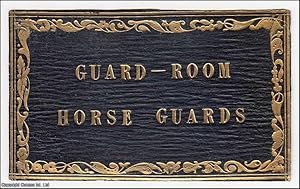Decorative Leather Bookplate. Guard-Room Horse Guards. Undated, but from the design likely mid 19...