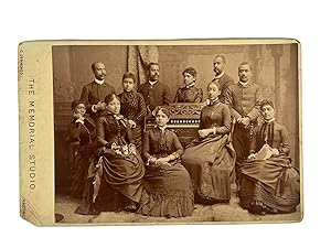 Cabinet Card of the Fisk Jubilee Singers, 1873, All Black a Capella Group Who Raised Money to Sav...