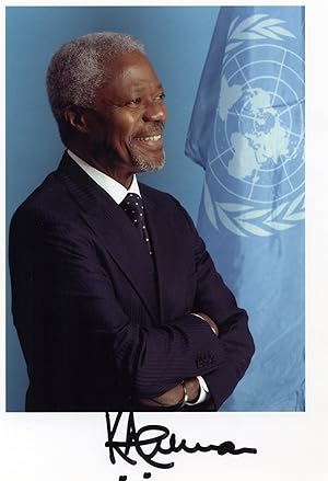 Kofi Annan Signed Photo