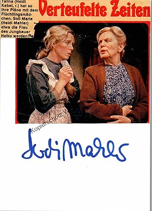 Bild des Verkufers fr Original Autogramm Heidi Mahler Ohnesorg Theater /// Autogramm Autograph signiert signed signee zum Verkauf von Antiquariat im Kaiserviertel | Wimbauer Buchversand