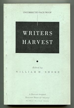 Imagen del vendedor de Writers Harvest a la venta por Between the Covers-Rare Books, Inc. ABAA