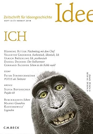 ICH, Zeitschrift für Ideengeschichte Heft XII/3 Herbst 2018,