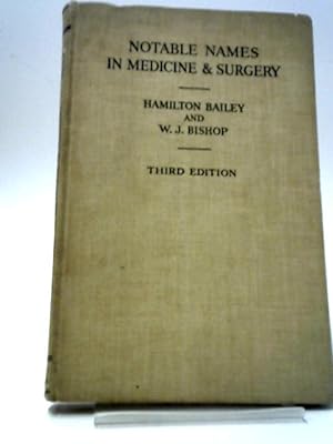 Seller image for Notable Names In Medicine and Surgery for sale by World of Rare Books