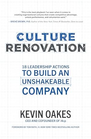 Image du vendeur pour Culture Renovation: 18 Leadership Actions to Build an Unshakeable Company (BUSINESS BOOKS) mis en vente par WeBuyBooks