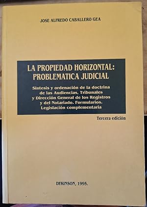 Immagine del venditore per LA PROPIEDAD HORIZONTAL: PROBLEMTICA JUDICIAL. venduto da Libreria Lopez de Araujo
