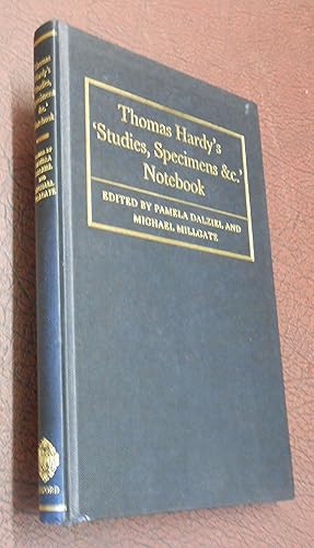 Immagine del venditore per Thomas Hardy's 'Studies, Specimens &c' Notebook venduto da Chapter House Books (Member of the PBFA)