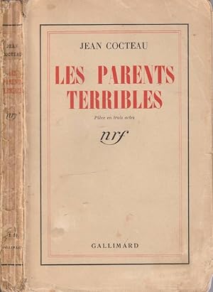 Imagen del vendedor de Les parents terribles Piece en trois actes a la venta por Biblioteca di Babele