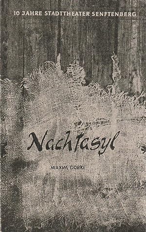 Bild des Verkufers fr Programmheft Maxim Gorki NACHTASYL Spielzeit 1956 / 57 Heft 4 zum Verkauf von Programmhefte24 Schauspiel und Musiktheater der letzten 150 Jahre