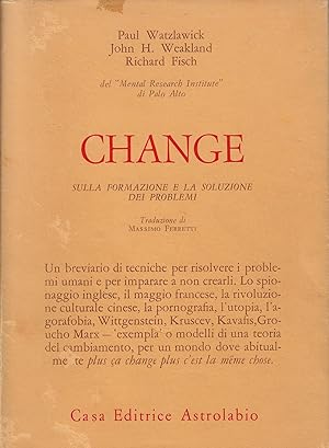 Seller image for Change : sulla formazione e la soluzione dei problemi for sale by Romanord