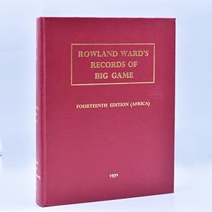 Imagen del vendedor de Rowland Ward's Records of Big Game. XIIIth. Edition (Africa). Compiled and Edited by Gerald A. Best a la venta por The Old Mill Bookshop