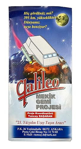 [TURKISH SPACESHIP DESIGN / BROCHURE / EPHEMERA] [Brochure and business card] Galileo: Mekik Gemi...