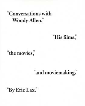 Seller image for Conversations with Woody Allen for sale by Wittenborn Art Books