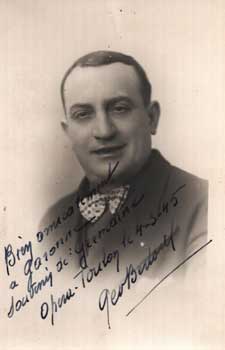 French postcard with signed plate of 'Geo. Berloul'