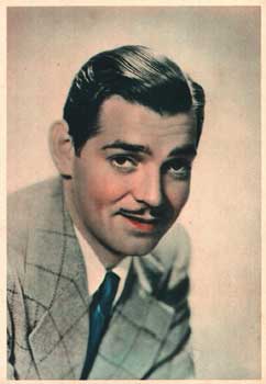 Postcard of actor Clark Gable