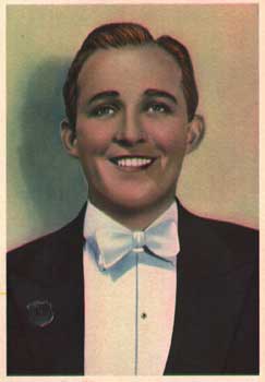 Postcard of actor Bing Crosby