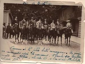 Photograph of women horse-riders in the Bois de Boulogne, 1928