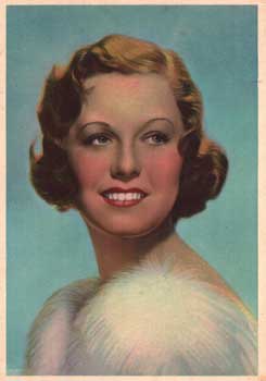 Postcard of actress Margaret Sullivan