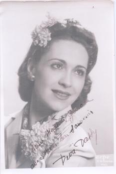 Photograph of Deva Dassy (1911-2016), French mezzo-soprano.