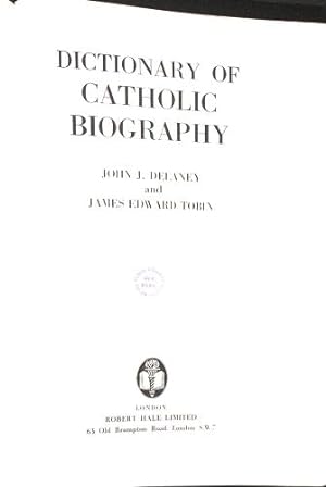 Imagen del vendedor de Dictionary of Catholic biography a la venta por WeBuyBooks
