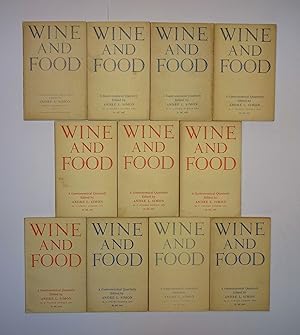 Imagen del vendedor de Wine and Food - A Gastronomical Quarterly (First 11 Issues) a la venta por CraigsClassics