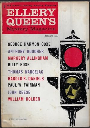 Image du vendeur pour ELLERY QUEEN'S Mystery Magazine: October, Oct. 1960 mis en vente par Books from the Crypt