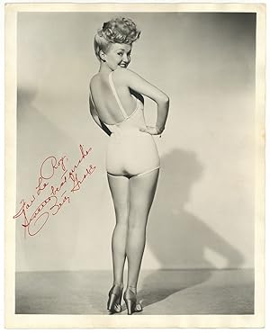 [Photograph]: Signed Pin-Up Photograph of Betty Grable