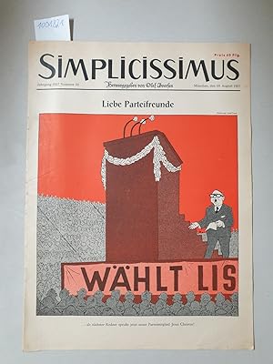 Simplicissimus, Jahrgang 1957, Nummer 32, 10. August 1957: