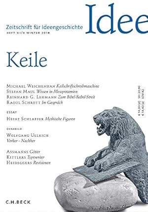 Zeitschrift für Ideengeschichte Heft XII/4 Winter 2018: Keile,