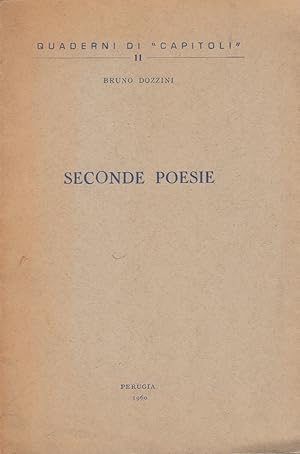 Seller image for Seconde poesie for sale by Arca dei libri di Lorenzo Casi