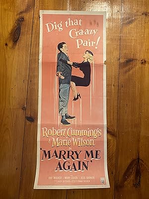 Seller image for Marry Me Again Insert 1953 Marie Wilson, Robert Cummings, Ray Walker! for sale by AcornBooksNH