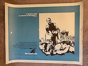 Image du vendeur pour Exodus Half Sheet 1961 Paul Newman, Eva Marie Saint, Ralph Richardson! mis en vente par AcornBooksNH