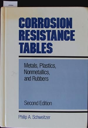 Bild des Verkufers fr Corrosion resistance tables. Metals, plastics, nonmetallics, and rubbers. zum Verkauf von Antiquariat Bookfarm