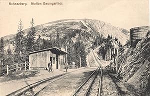 Schneeberg Station Baumgartner Antique Railway Austrian Postcard