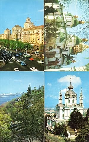 Kiev Russia Kreschatik Prince Vladimir Statue 4x Postcard s