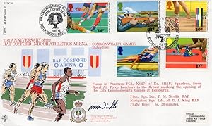 RAF Cosford Arena Military Captain Hand Signed FDC