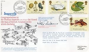 Sopwith Military Plane London Linnean Society Hand Signed FDC